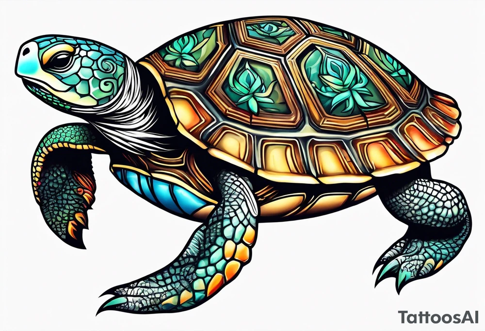 turtle rabbit tattoo idea