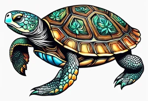 turtle rabbit tattoo idea