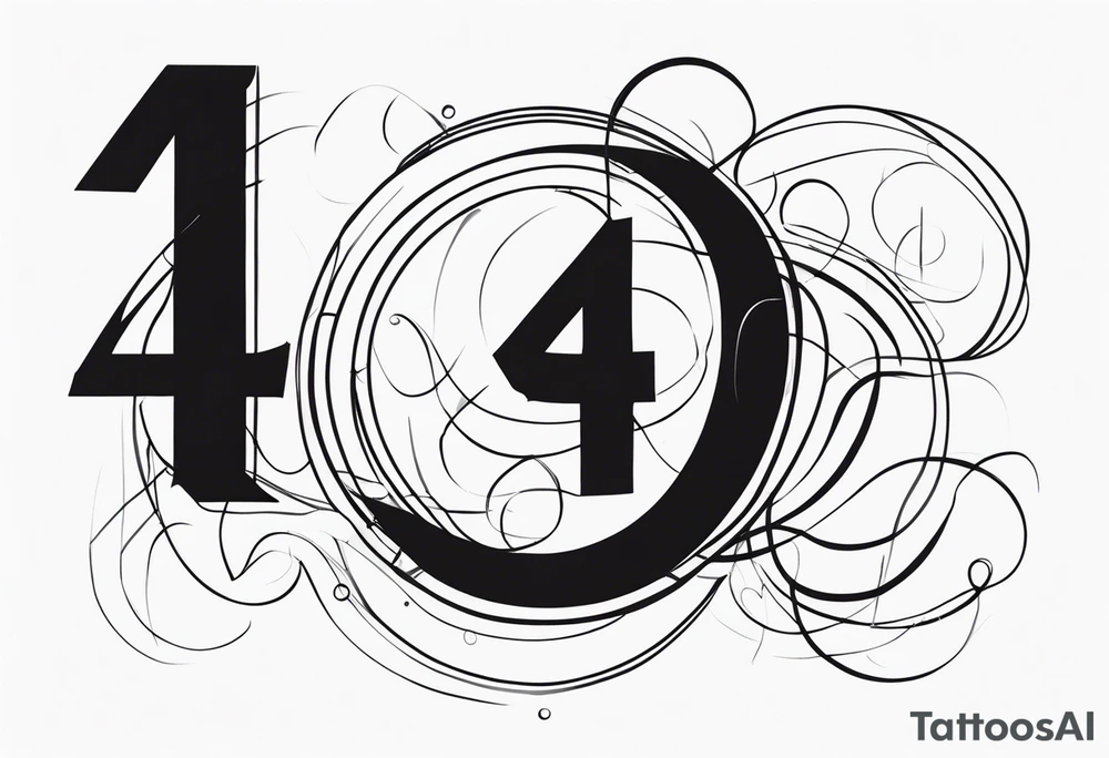 number 4 tattoo idea