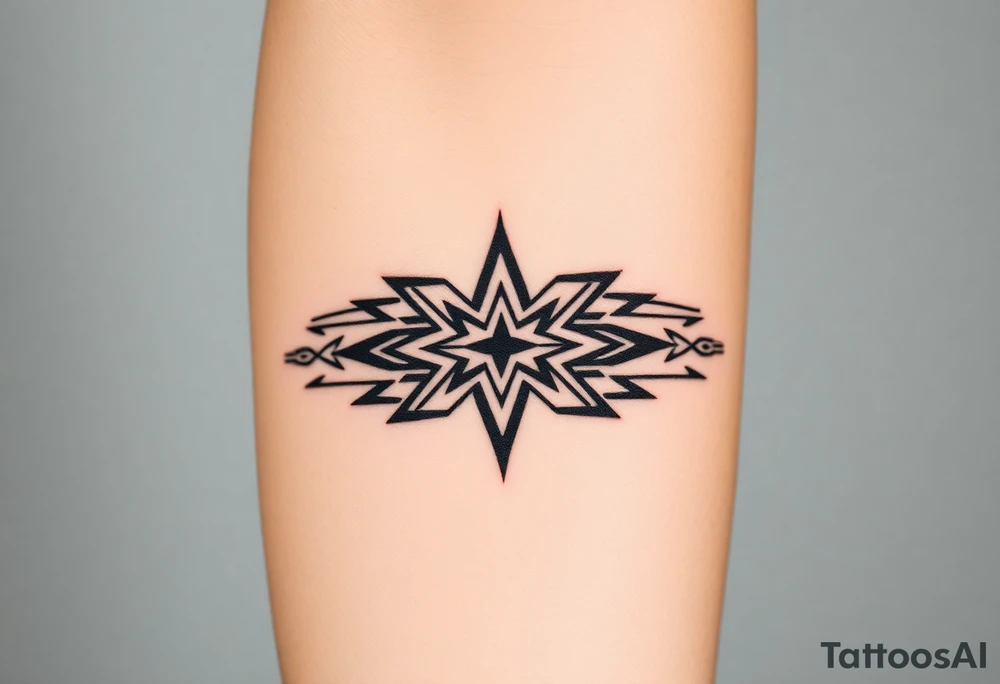 lines geometric tattoo idea