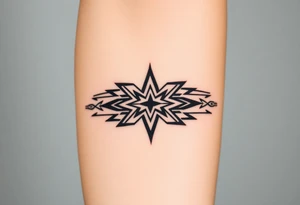 lines geometric tattoo idea