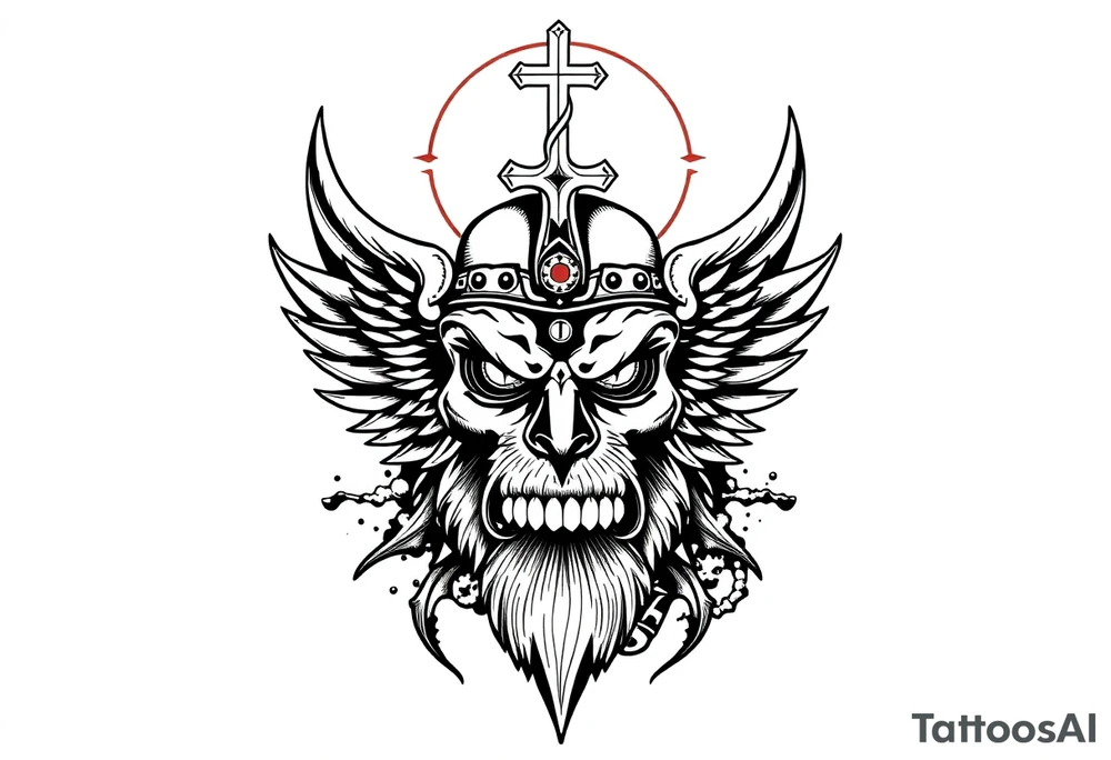 American with Lutheran traditions tattoo idea