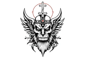 American with Lutheran traditions tattoo idea