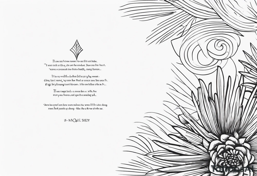Small quote tattoo idea