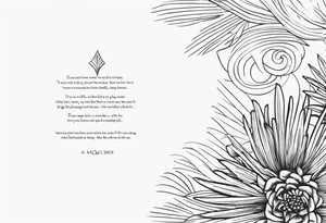 Small quote tattoo idea