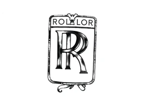 Rolls Royce logo by itself mostly black tattoo idea
