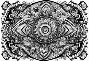 Puerto rican sleeve tattoo idea