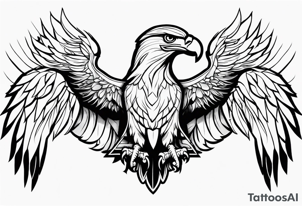 eagle Christian catholic for shoulder tattoo idea