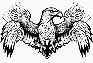 eagle Christian catholic for shoulder tattoo idea