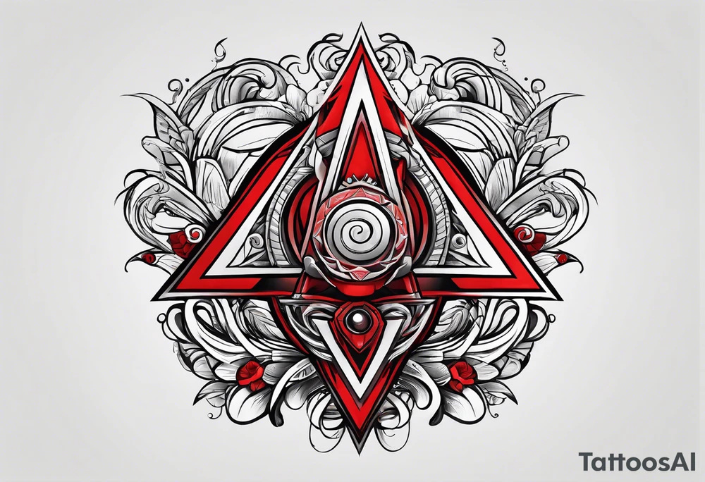 red symbol delta tattoo idea