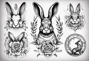 Schlange und Hase tattoo idea