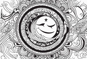 Sol e Lua tattoo idea