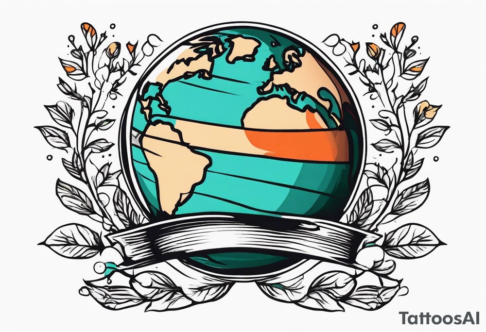 earth



old school vintage simple traditional design 



bold color simple tattoo idea