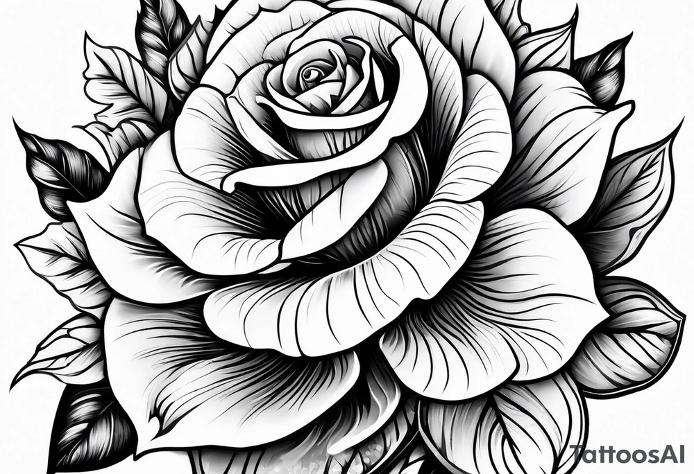 flowers on knee cap tattoo idea