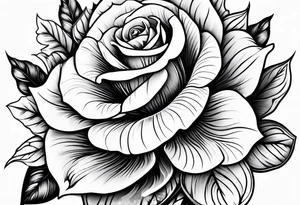 flowers on knee cap tattoo idea