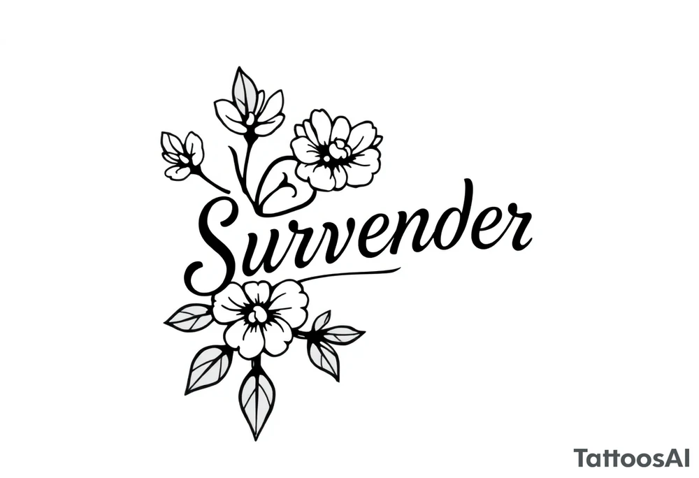 Surrender tattoo idea
