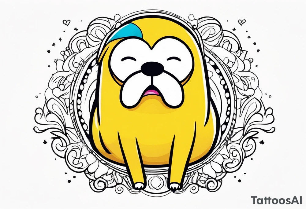 jake the dog from adventure time tattoo idea