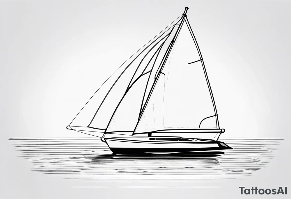 Cal 40 sailboat tattoo idea