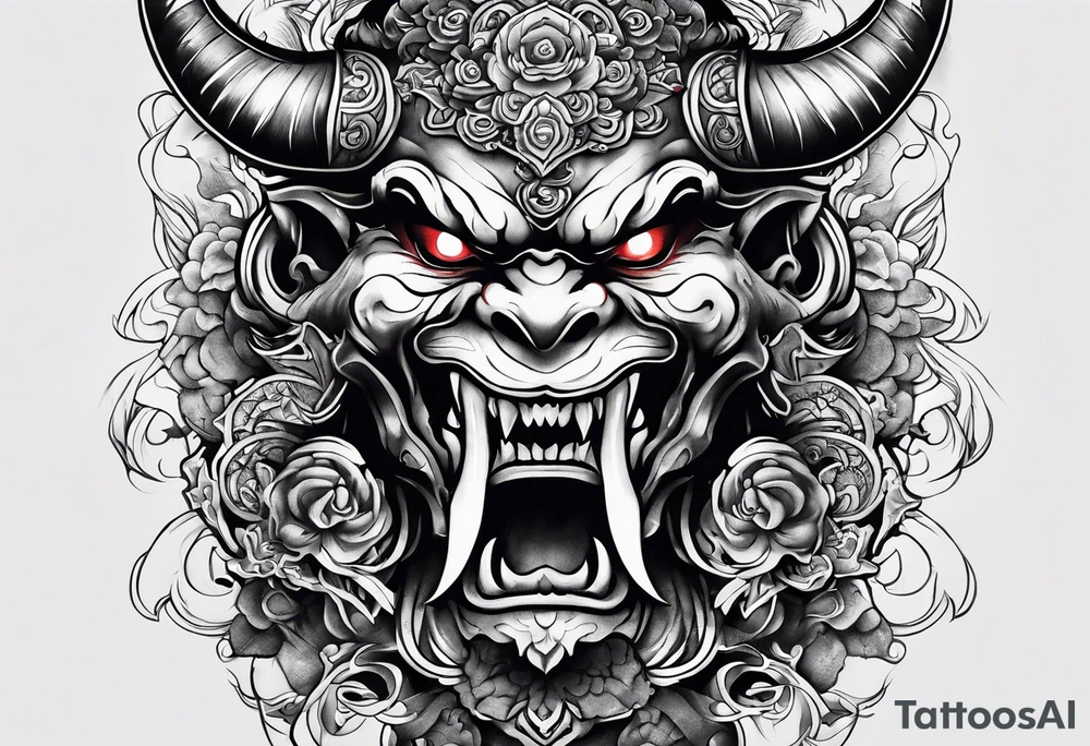 japanese demon tattoo idea tattoo idea