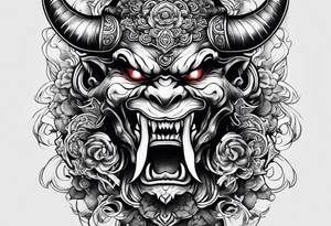 japanese demon tattoo idea tattoo idea