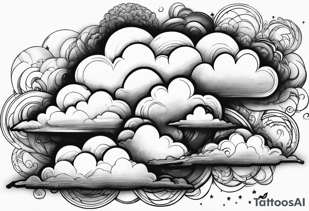 Clouds tattoo idea