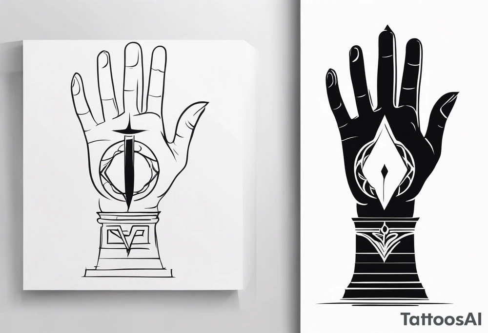 Hand of god tattoo idea