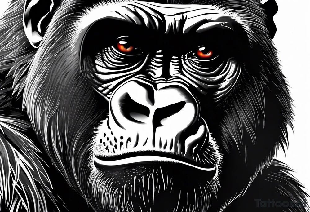 Gorilla tattoo idea