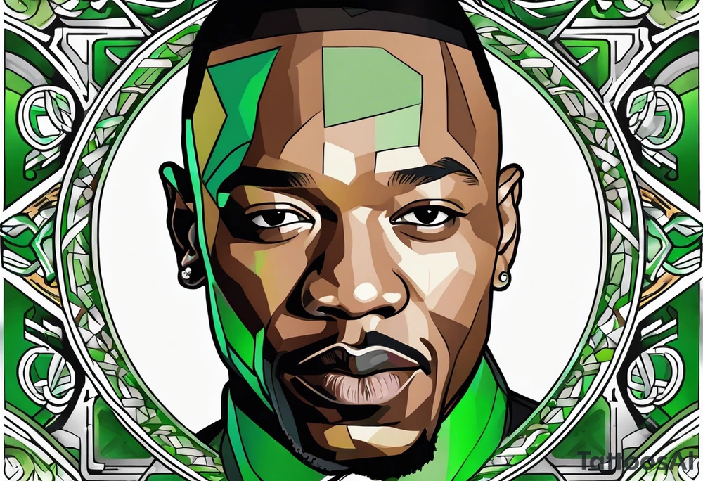 Dr dre green tattoo idea
