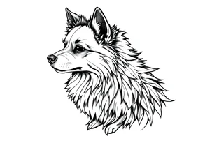 Spitz alemão tattoo idea