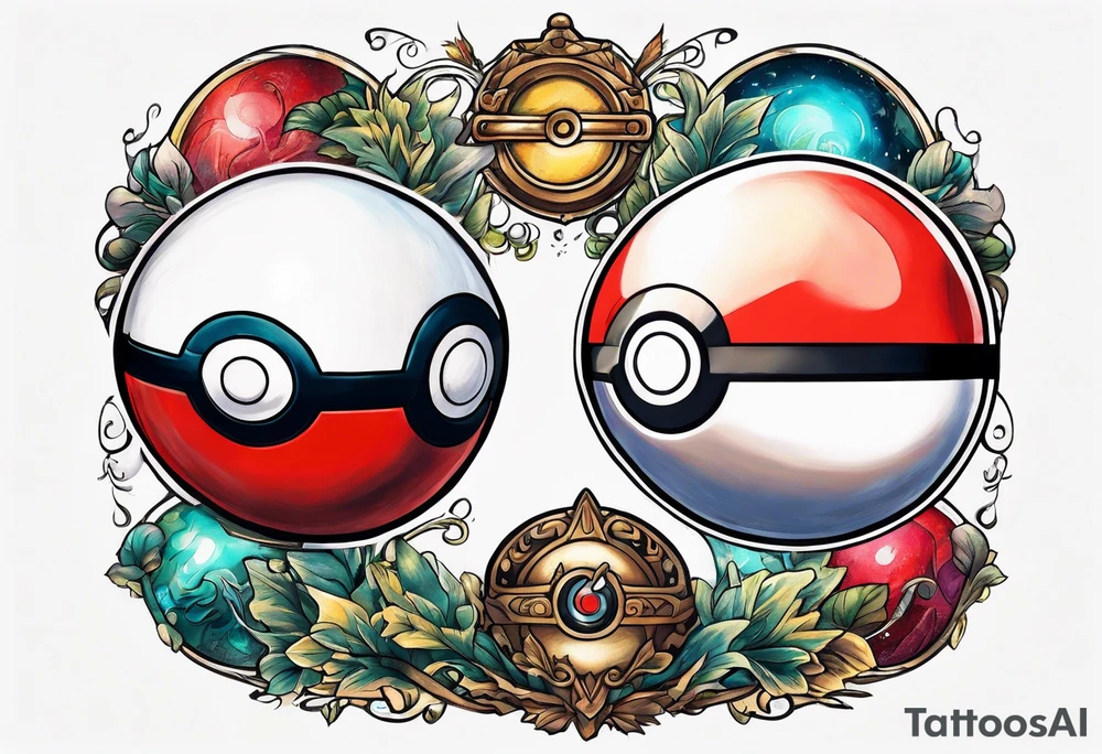 basic pokeball tattoo tattoo idea