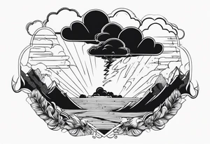 All living is storm chasing tattoo idea