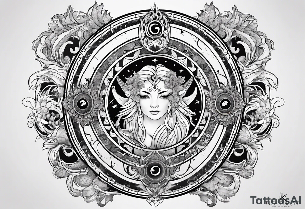 Zodiac Sign tattoo idea