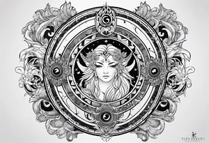 Zodiac Sign tattoo idea