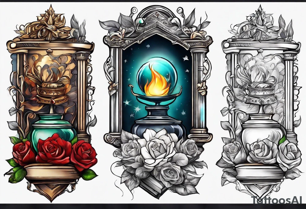 open book tattoo idea