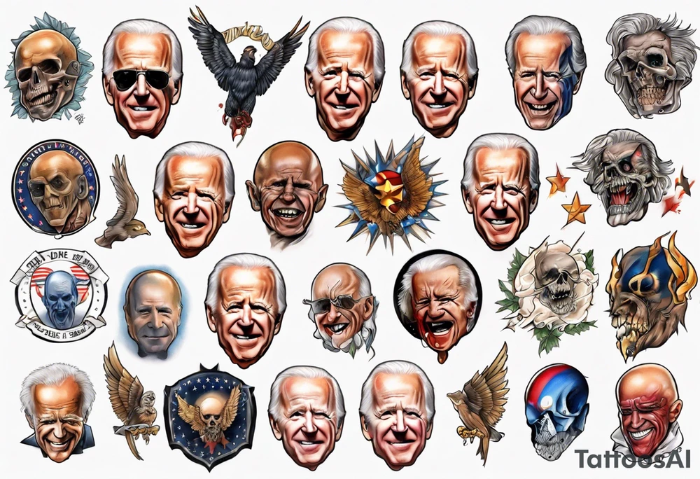 Cursed Joe Biden tattoo idea