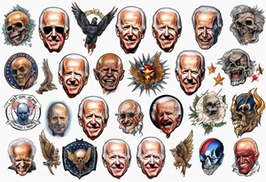 Cursed Joe Biden tattoo idea