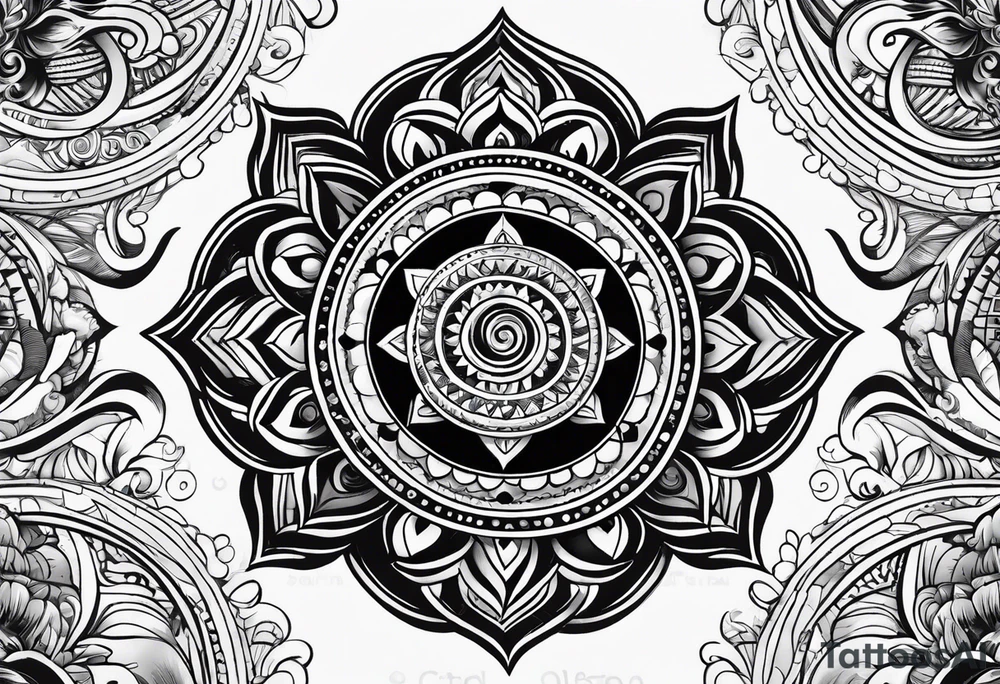 Rebirth symbol. Dharma chakra tattoo idea