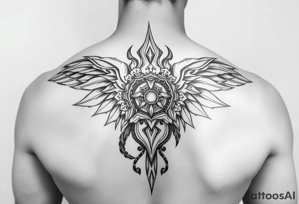 create me a leg piece to do with sikh history to do with religion tattoo idea