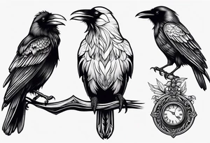 raven tattoo idea