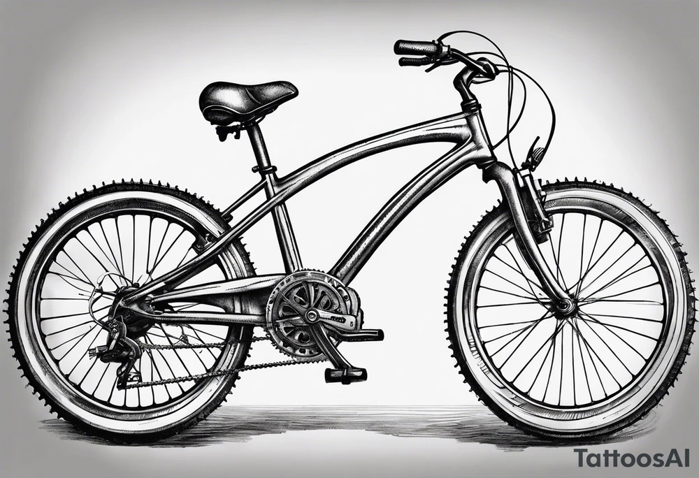 Bicycle gear tattoo idea