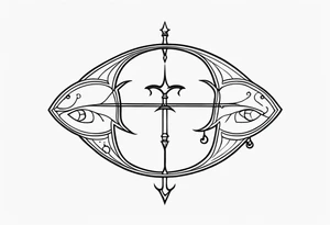 pisces and sagittarius tattoo idea