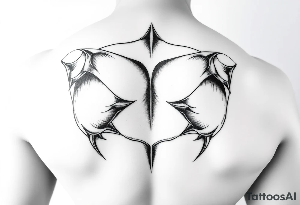 Fully nude lady with big boobs tattoo idea