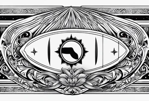 surfboard tattoo idea