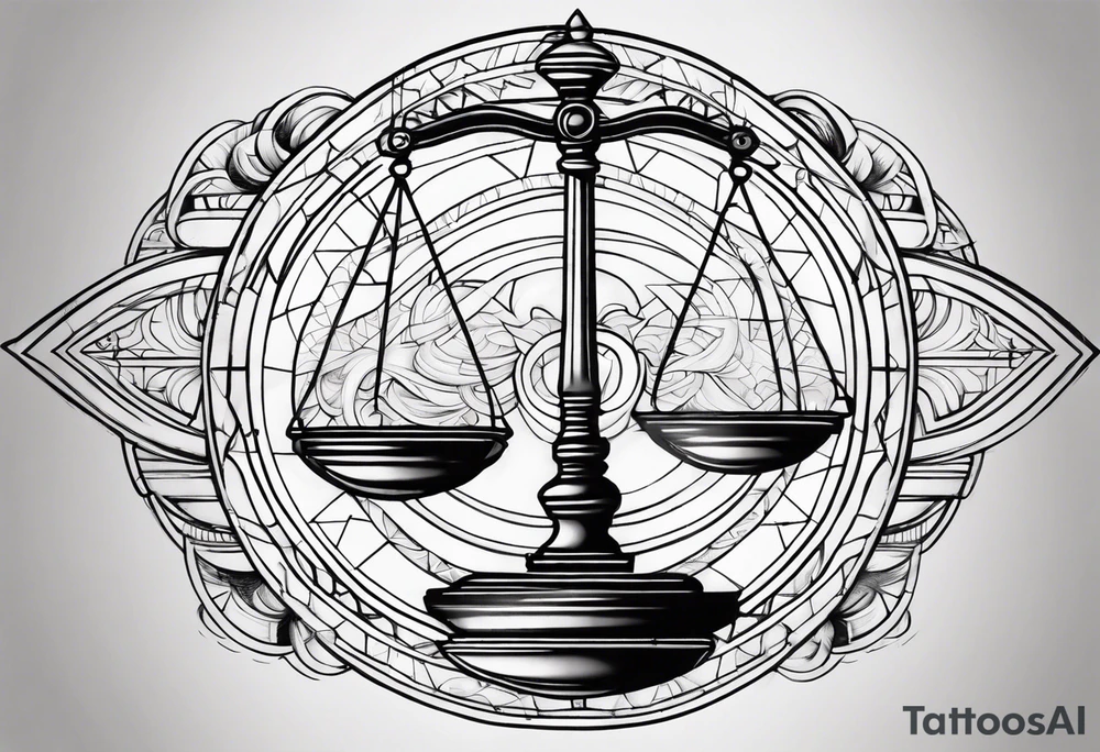 balance about life and work tattoo idea