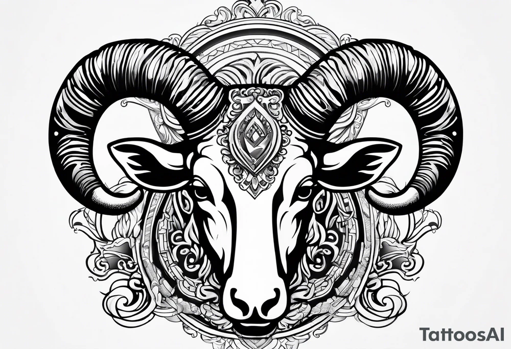 Aries horns tattoo idea