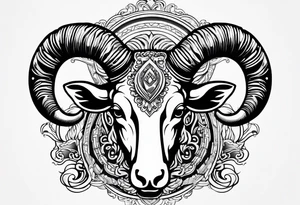 Aries horns tattoo idea