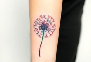 Dandelion realistic tattoo idea