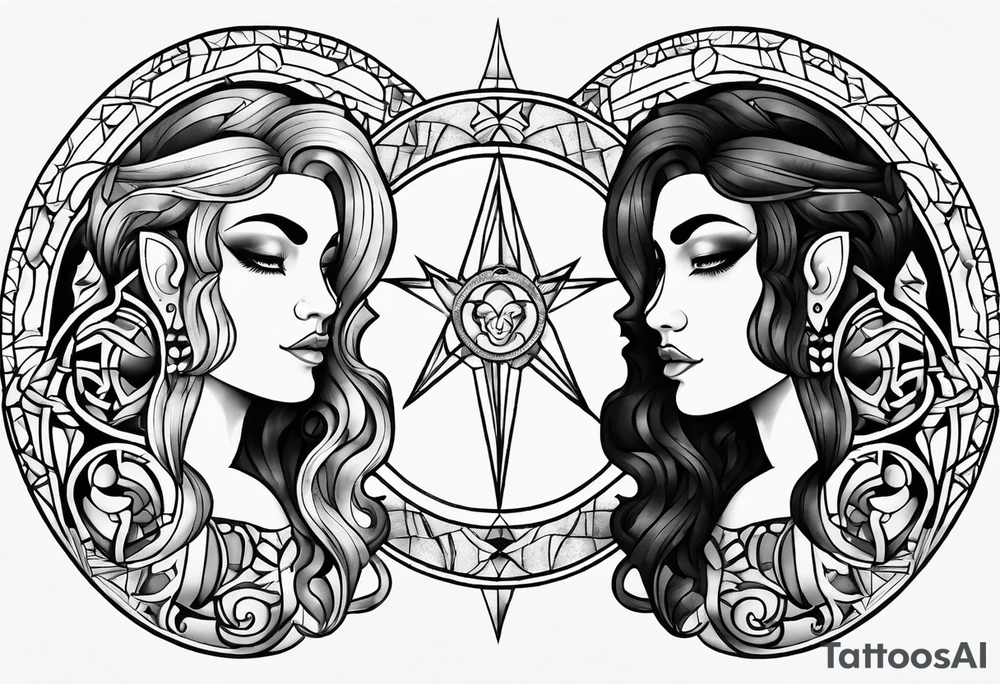 Gemini zodiac tattoo tattoo idea