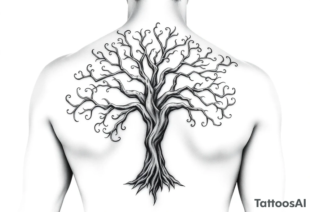 Irish shoulder tattoo, that is non-religious and has a Celtic tree tattoo idea