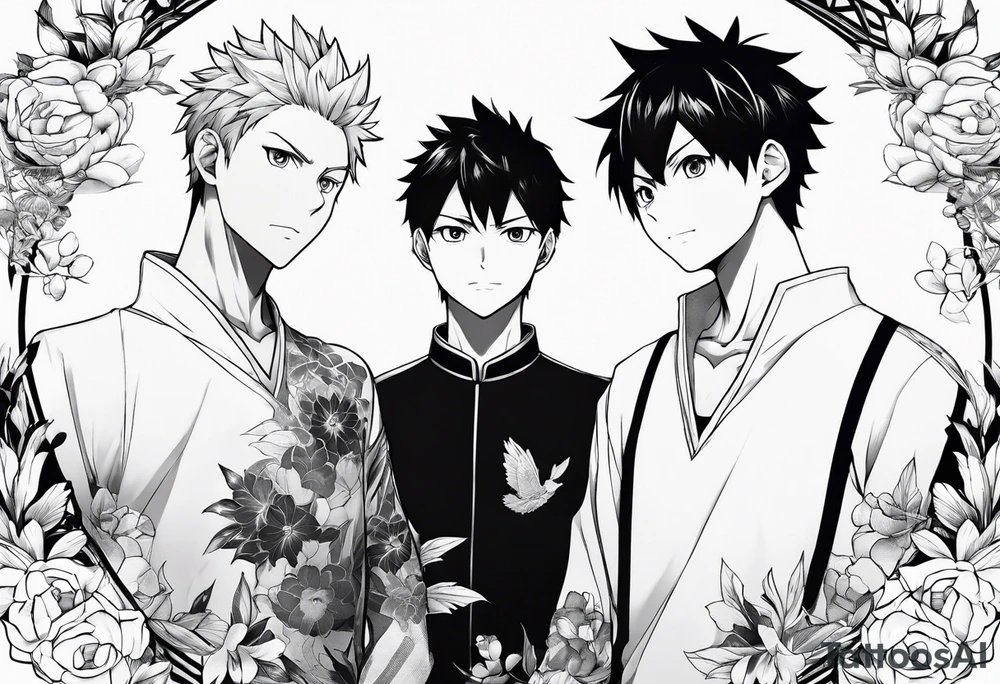 Haikyuu anime tattoo idea for matching tattoos tattoo idea